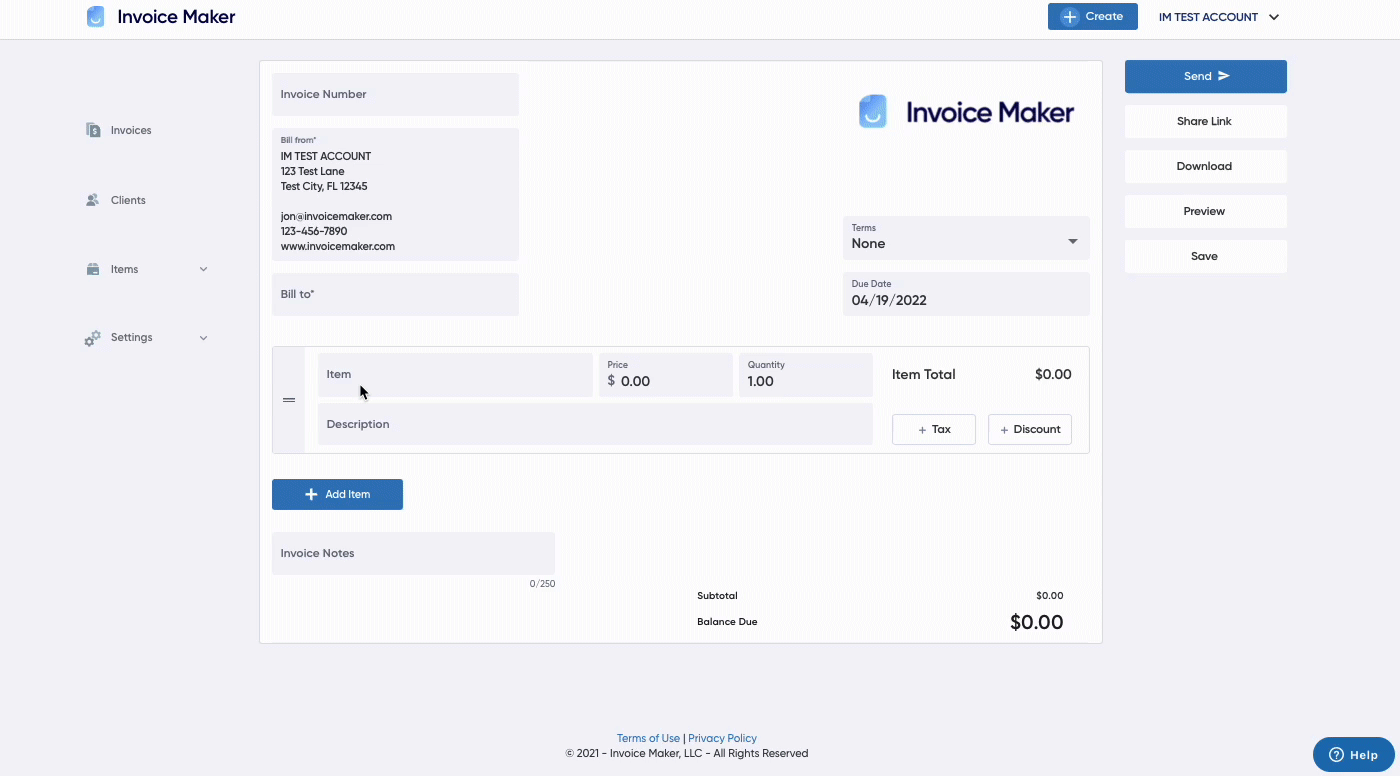 adding-a-tax-invoice-maker